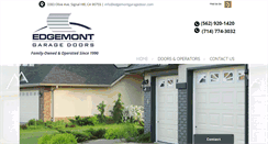 Desktop Screenshot of edgemontgaragedoor.com